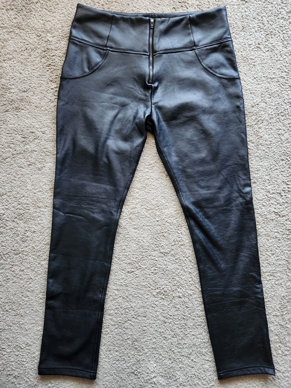 BYS: Best Yoga Store Black Leather Leggings Size 2XL